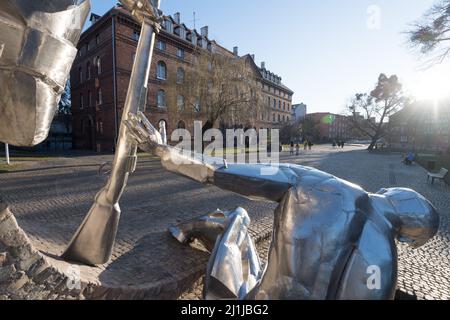 Monument to the Defenders of the Polish Post Office to memorize Defence of the Polish Post Office in Danzig in the beginning of WWI September 1st 1939 Stock Photo