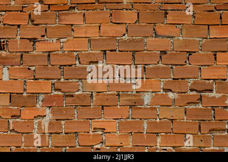 Background of a horizontal modern brick wall, Stock Photo