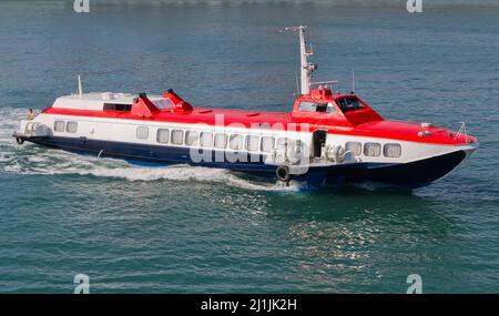 Hydrofoil passenger ship Stock Photo