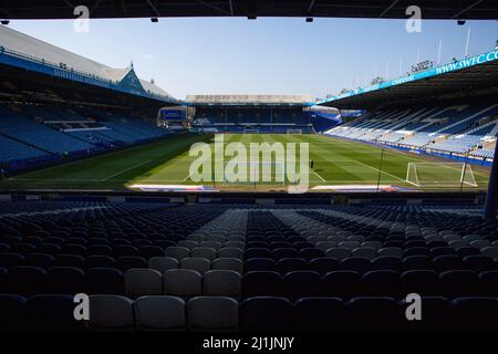 Sheffield, UK. 26th Mar, 2022. General interior view of Hillsborough Stadium, Home Stadium of Sheffield Wednesday in Sheffield, United Kingdom on 3/26/2022. (Photo by Ben Early/News Images/Sipa USA) Credit: Sipa USA/Alamy Live News Stock Photo