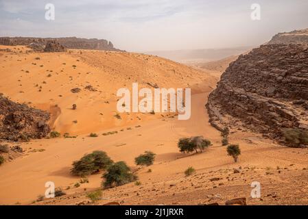 View of Tifoujar Pass, Mauritania Stock Photo