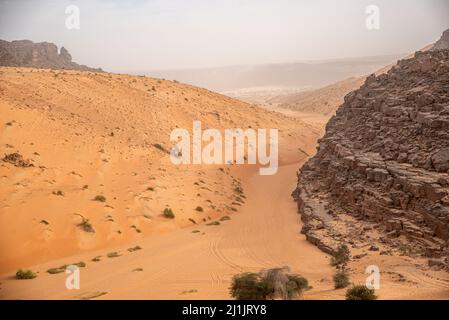 View of Tifoujar Pass, Mauritania Stock Photo