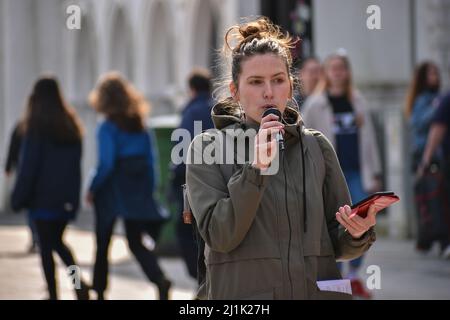 Cork city, Ireland. 2nd Mar, 2022. Fridays for future Cork participated in global climate change protest in Grand parade. Credit: Karlis Dzjamko/Alamy Live News Stock Photo