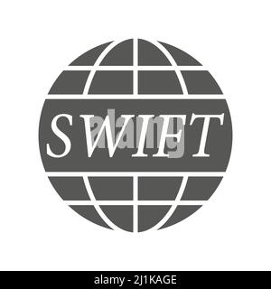 Swift icon. International payment technology. Stock Vector