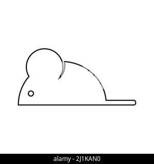 Mouse line icon. Vector illustration isolated Stock Vector
