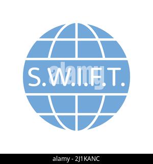 Swift icon. International payment technology. Stock Vector