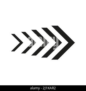 Arrow icons group. Set of black arrows symbols with blend effect. Stock Vector