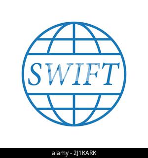 Swift icon. International payment technology. Stock Vector