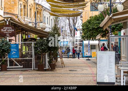 Border between the two parts of Cyprus in Nicosia / Lefkoşa Stock Photo