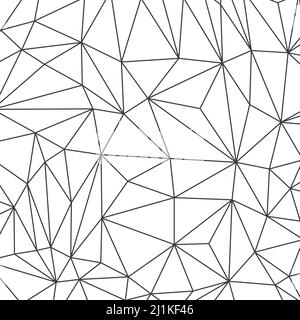 Abstract polygonal white background with lines. Triangular linear shapes texture. Vector illustration. Stock Vector