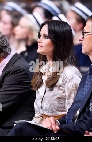 Princess Sofia at the  Sophiahemmet University's graduation ceremony at Stockholm City Hall in Stockholm, Sweden March 25, 2022. Foto: Karin Törnblom / TT / kod 2377 Stock Photo