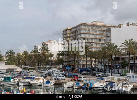 S'Arenal, Spain; march 13 2022: General view of the nautical club in the Majorcan town of S'Arenal, Spain Stock Photo