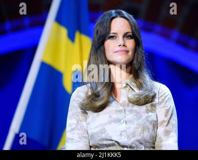 Princess Sofia at the  Sophiahemmet University's graduation ceremony at Stockholm City Hall in Stockholm, Sweden March 25, 2022. Foto: Karin Törnblom / TT / kod 2377 Stock Photo