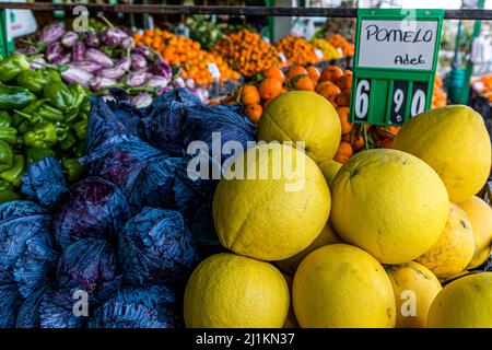 Vegetable market in Çatalköy, Turkish Republic of Northern Cyprus (TRNC) Stock Photo