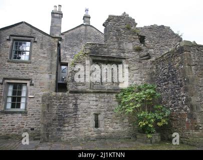 Inside the grounds of Whalley Abbey Stock Photo