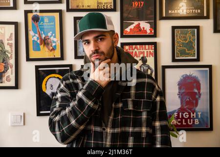 A man in a cafe Stock Photo