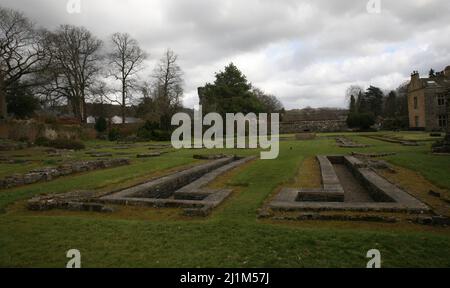 Whalley Abbey Stock Photo