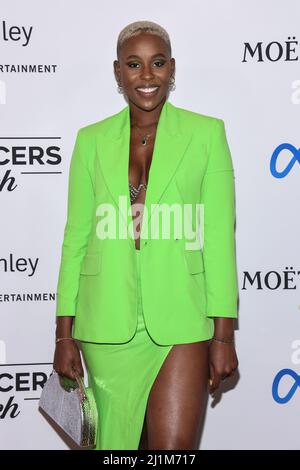 Beverly Hills, USA. 26th Mar, 2022. Jerrie Johnson walking on the red carpet at the Annual Oscars Weekend Influencer's Brunch held at the SLS Hotel in Beverly Hills, CA on March 26, 2022. (Photo by Anthony Behar/Sipa USA) Credit: Sipa USA/Alamy Live News Stock Photo