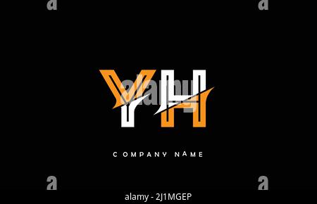 YH or hy alphabets letters logo monogram Stock Vector