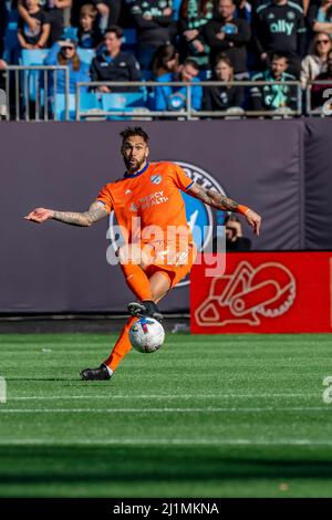 Charlotte, North Carolina, USA. 26th Mar, 2022. FC Cincinnati Defender GEOFF CAMERON of the United States plays against the The Charlotte FC at the Bank of America Stadium in Charlotte, North Carolina, USA. (Credit Image: © Walter G. Arce Sr./ZUMA Press Wire) Stock Photo