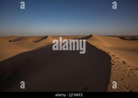 Desert, Sand Dunes, Sam Desert, Thar Desert, Jaisalmer, Rajasthan, India Stock Photo