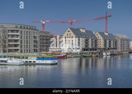 Neubauten Eigentumswohnungen, Buwog Speicherballett, Parkstraße, Hakenfelde, Spandau, Berlin, Deutschland Stock Photo