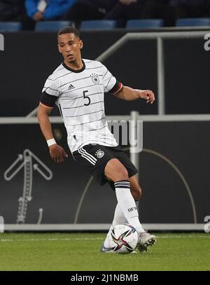 March 26, 2022, PreZero Arena, Sinsheim, friendly match Germany vs. Israel, in the picture Thilo Kehrer (Germany) Stock Photo