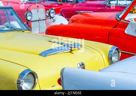 Car vintage old American vehicle, Havana, Cuba Stock Photo