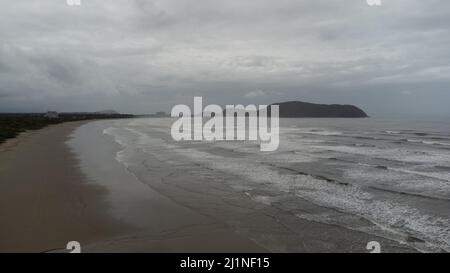 The Trindade beach just before the rainstorm Stock Photo