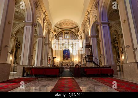 Izmir St. John's Catholic Cathedral Basilica is the only church standing today among the Seven Churches mentioned in the Book of Revelation. Stock Photo