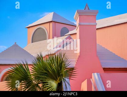 Bermuda - Traditional architecture with a modern twist Stock Photo