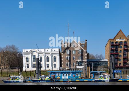 Thames river police, Wapping, London, United Kingdom Stock Photo