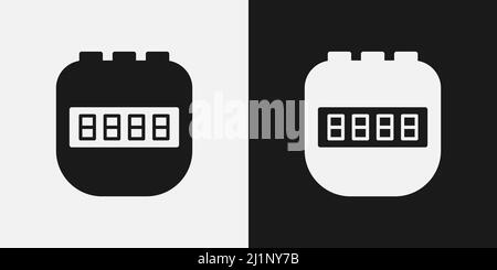 Stopwatch basic vector shape icon Stock Vector
