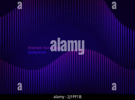 Abstract futuristic lines pattern design of geometric wavy lines decorative template. Well-organized objects for usage. Illustration vector Stock Vector