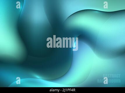 Abstract gradient blue mesh template design artwork. Well organized template design decorative background. Illustration vector Stock Vector