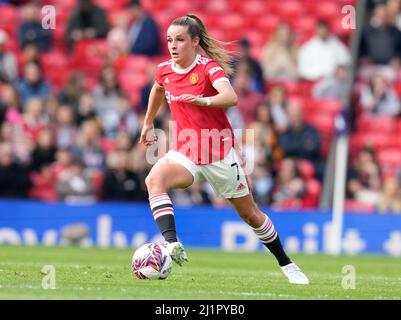 Manchester, UK. 27th Mar, 2022. The Women's game showcased outside the ...