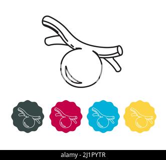 Aneurysm buildup over a period of time - Stock Icon as EPS 10 File Stock Vector
