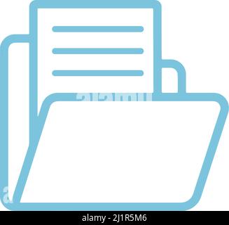 Folder icon flat design template vector illustration Stock Vector