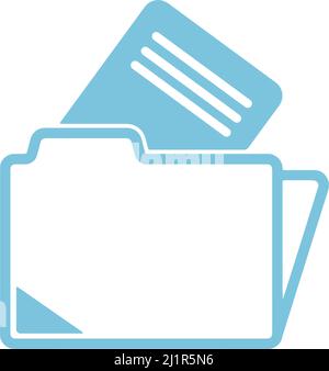 Folder icon flat design template vector illustration Stock Vector
