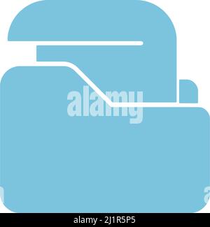 Folder icon flat design template vector illustration Stock Vector