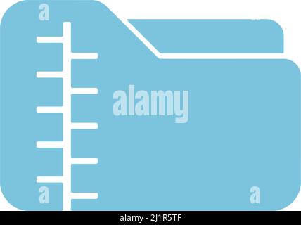 Folder icon flat design template vector illustration Stock Vector