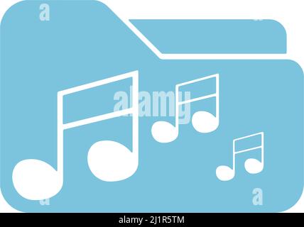Folder icon flat design template vector illustration Stock Vector