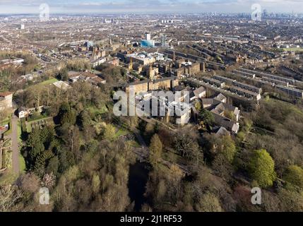 Waterlow Park is a 26-acre park in the south east of Highgate Village, in north London Stock Photo