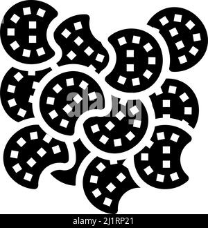 poppy seed glyph icon vector illustration Stock Vector