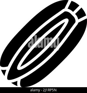 carrot seed glyph icon vector illustration Stock Vector