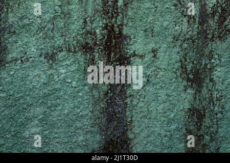 green mortar background texture, green wall, crack mortar, crack wall background, concrete texture Stock Photo
