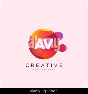 AU Initial Letter Flower Logo Template Vector premium vector Stock Vector