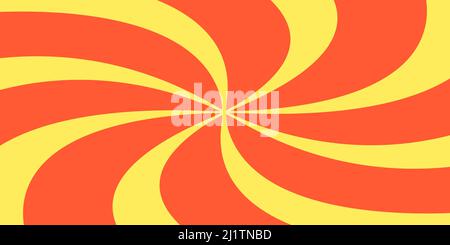 Swirling radial rays space background pop art candy lollipop vortex sun rays Stock Vector