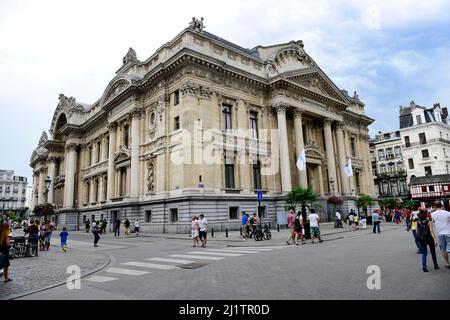 The Brussels Stock Exchange on the Place de la Bourse/Beursplein in Brussels, Belgium. Stock Photo