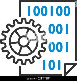 App Development Icon. Editable Bold Outline With Color Fill Design. Vector Illustration. Stock Vector